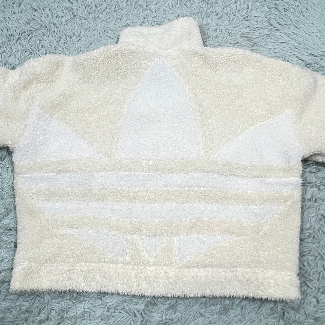 아디다스 여성 테디 자켓 오버핏 크롭 S 상품이미지8