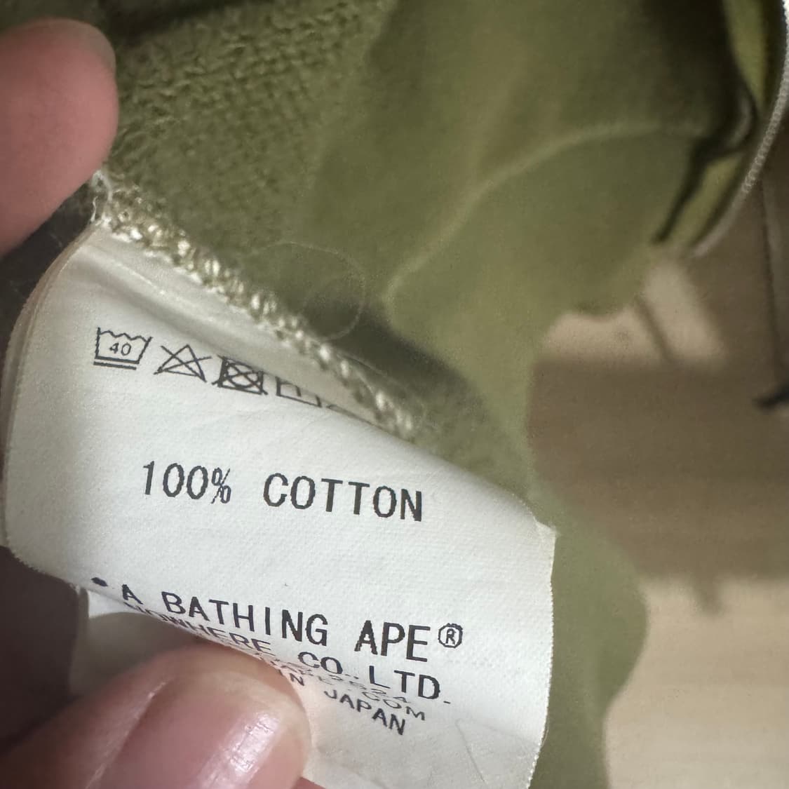 베이프 녹계 샤크 후드집업 M 상품이미지3