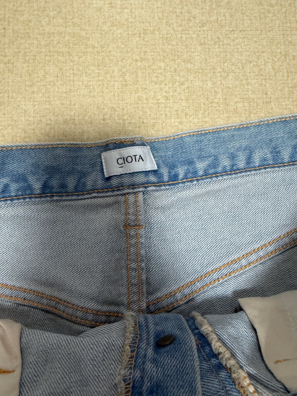 시오타 스트레이트 데님, 33인치 상품이미지7