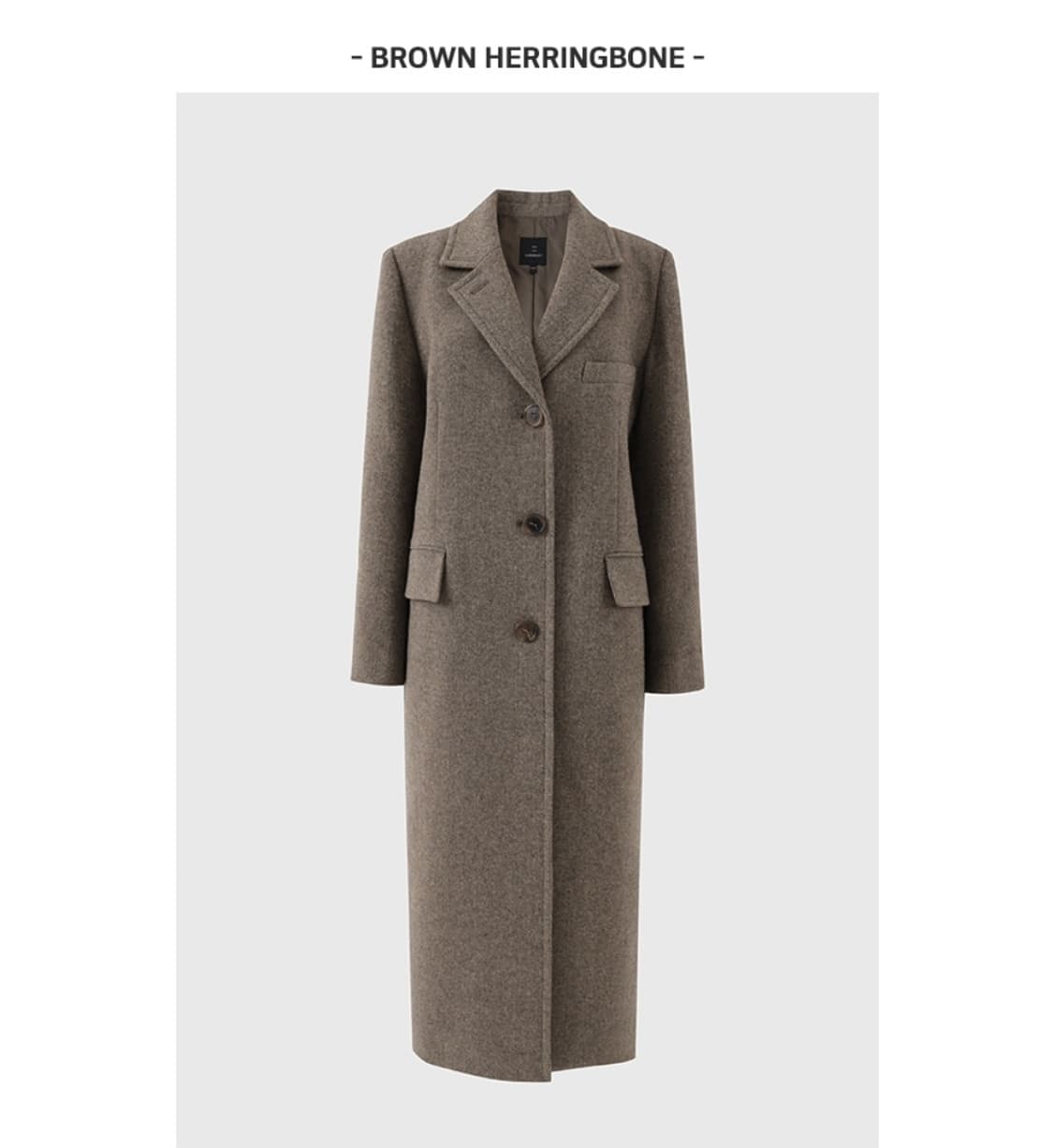 룩캐스트 소이 울 싱글 코트 상품이미지1