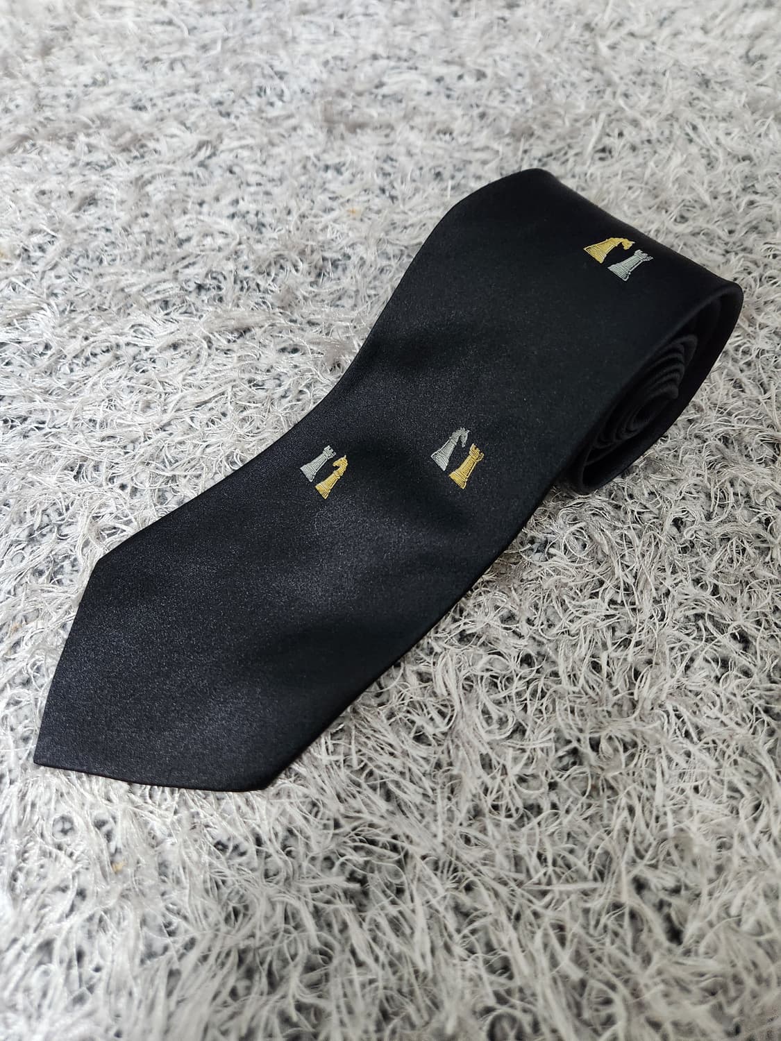 도미니크프랑스 체스 패턴 넥타이 Free - N8 상품이미지1