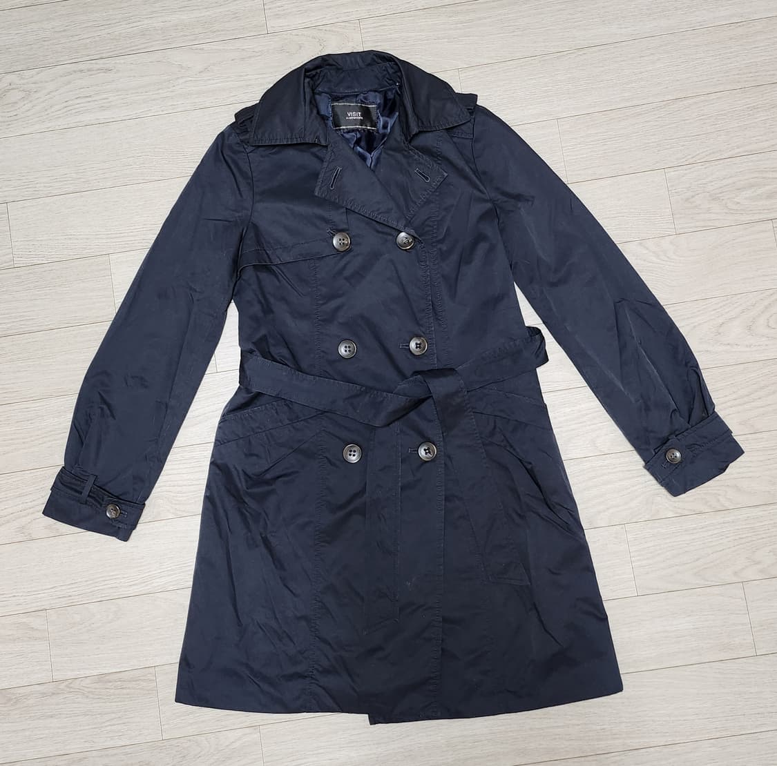 VISIT in NEWYORK 브랜드 차콜네이비  트렌치 상품이미지3