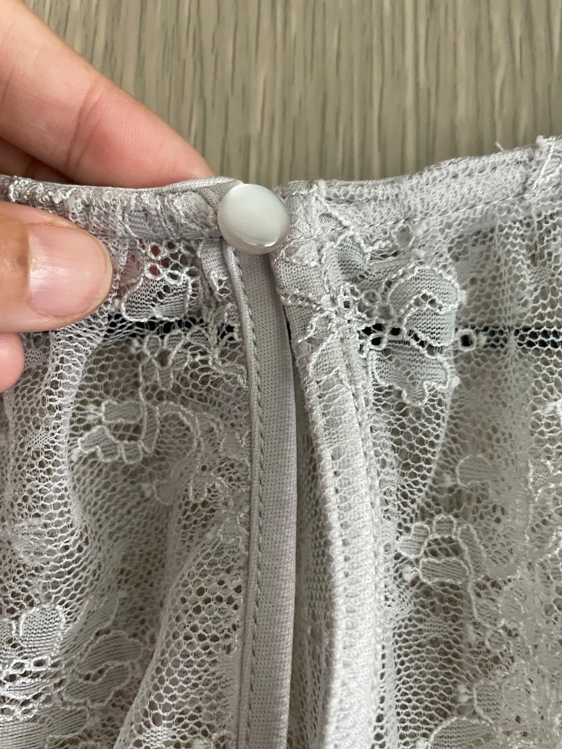 스나이델 모리걸 페어리 뮤트 그레이 시스루 원피스 상품이미지5