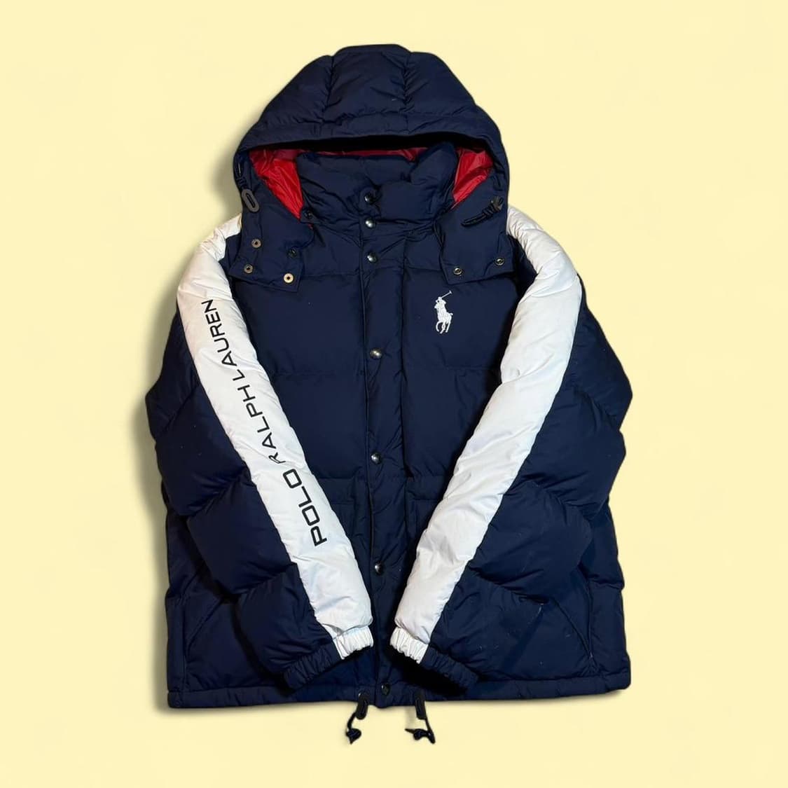 10s 폴로 랄프로렌 빅포니 넘버18 다운 패딩 자켓 네이비/화이트 상품이미지2