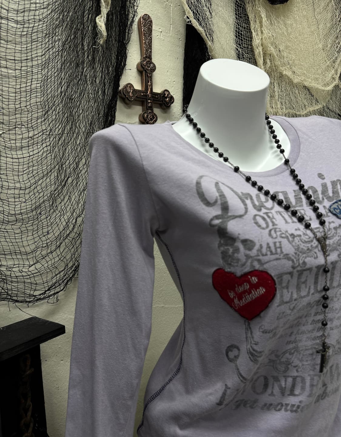 Pinkcat 00s y2k printing cut sew 상품이미지2