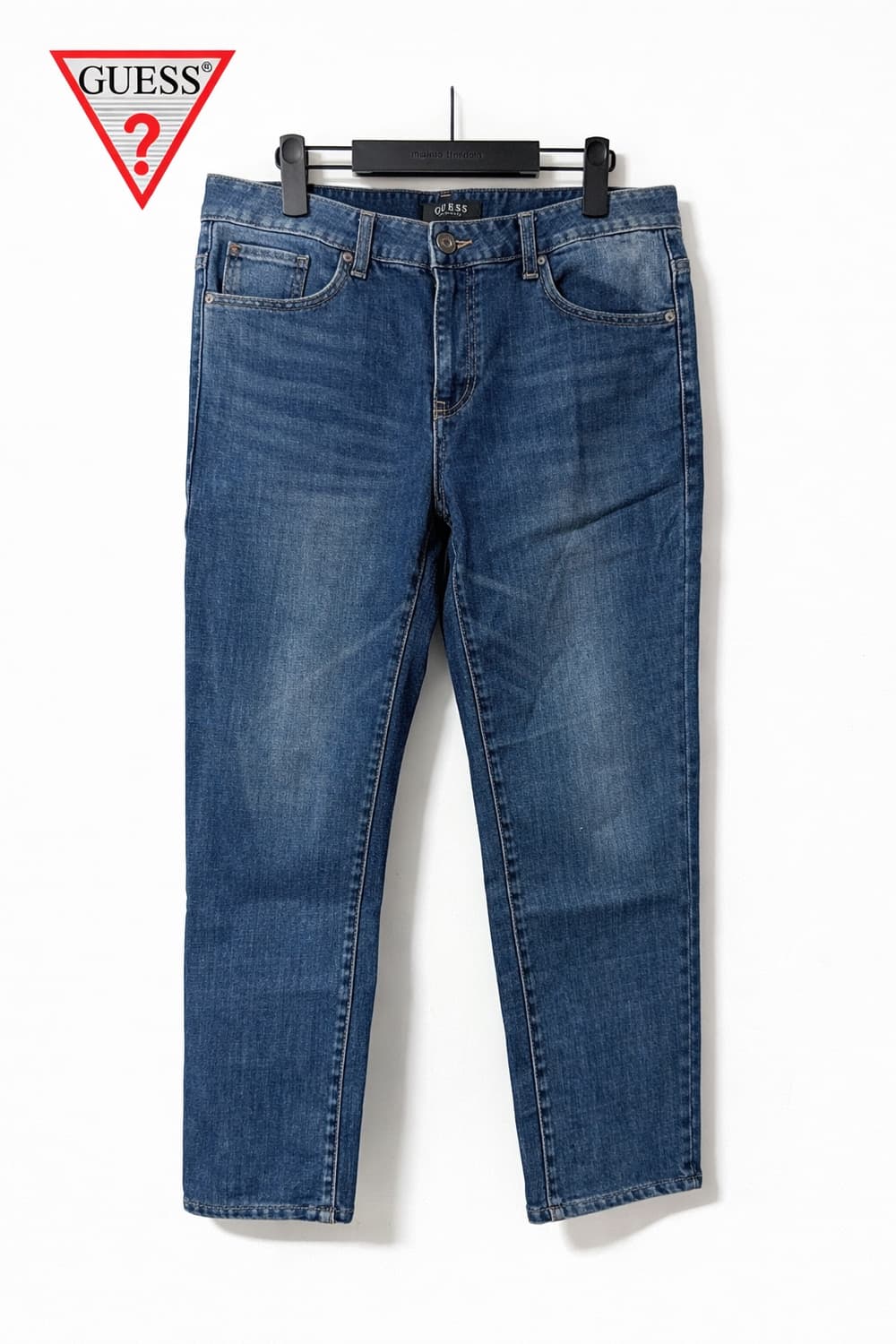 GUESS 클래식 워싱 데님 슬림 스트레이트 진 33 상품이미지1