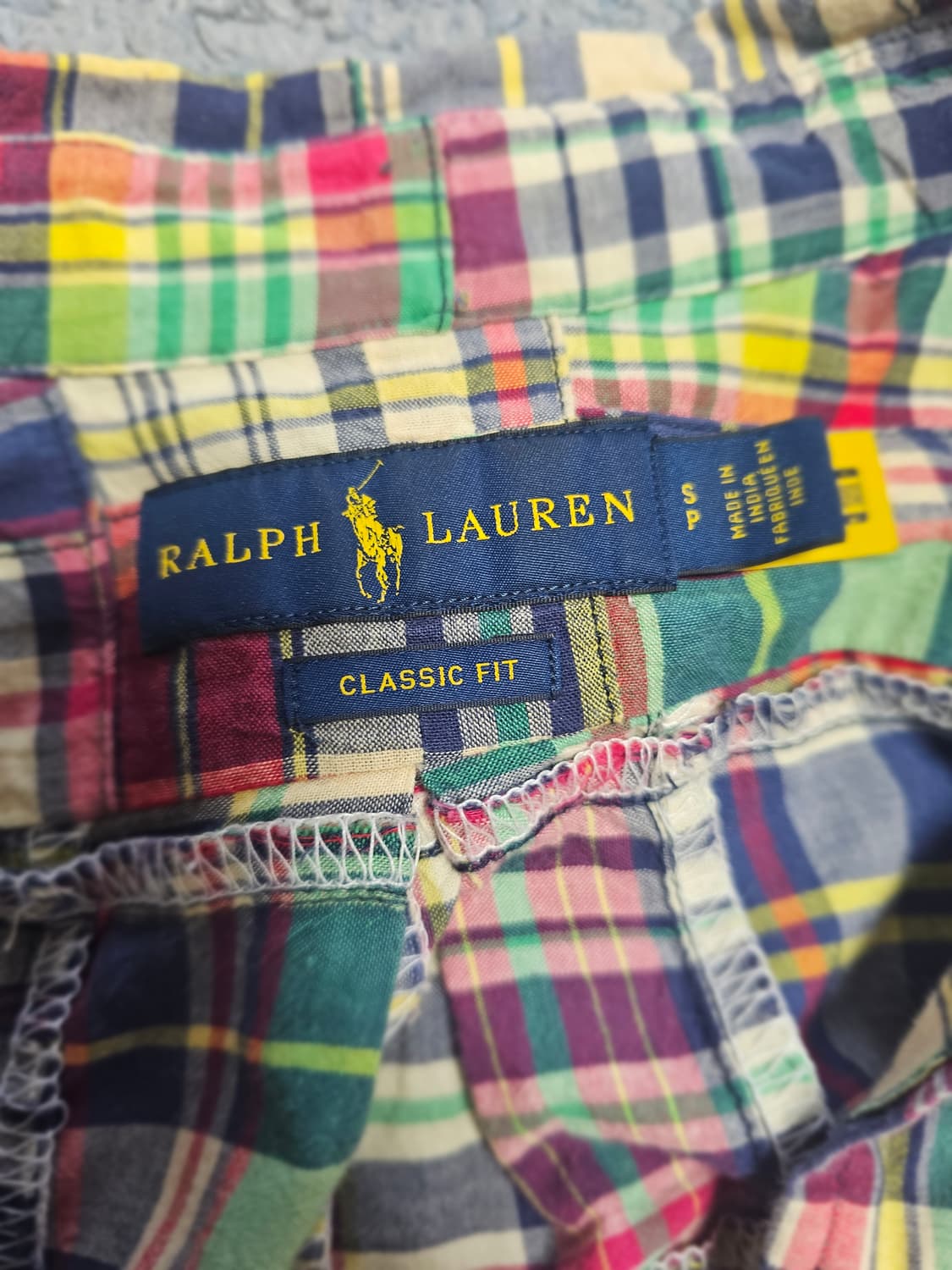 폴로 마드라스 패치워크 셔츠 상품이미지5