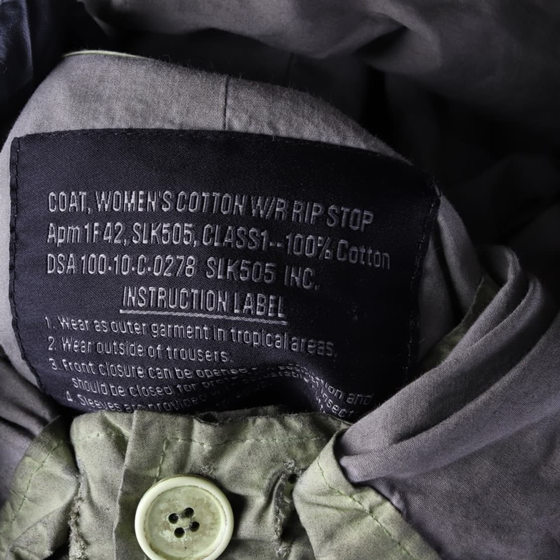 SLK 505 빈티지 그래피티 아일렛 피쉬테일 개파카 상품이미지7