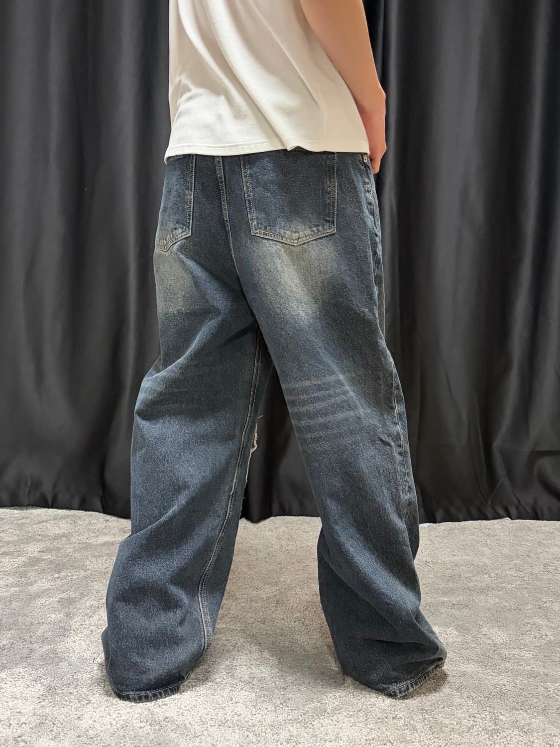 리테일 디스트로이드 패치 데님 M 상품이미지4