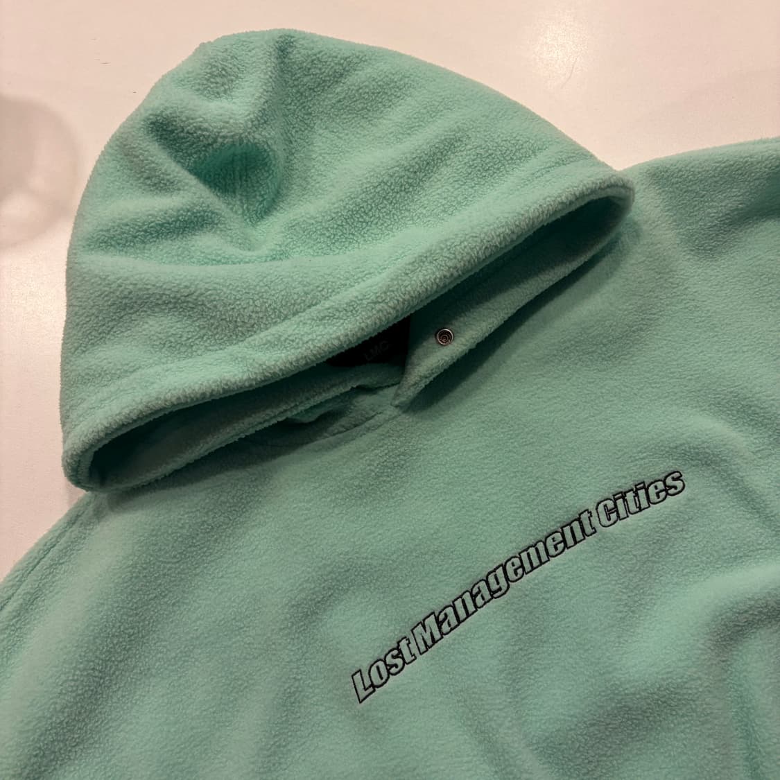 [M] 엘엠씨 LMC 플리스 후드티 민트 D102 상품이미지3