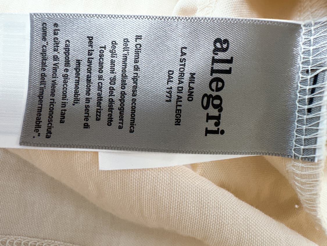 알레그리 아이보리 린넨라이크 라운드 티셔츠(m/105) 상품이미지3