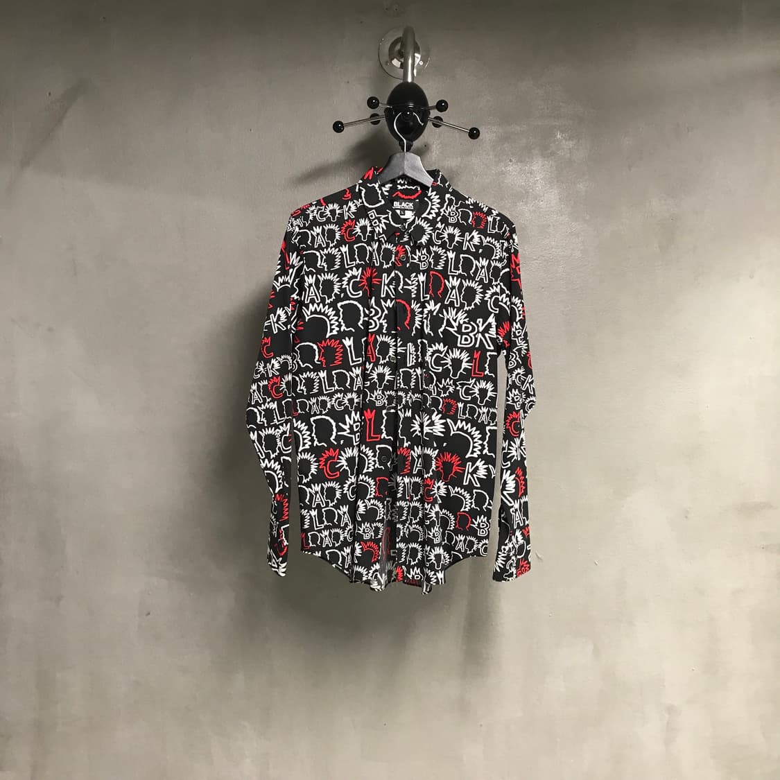 꼼데가르송 블랙 패턴 셔츠 L 상품이미지1