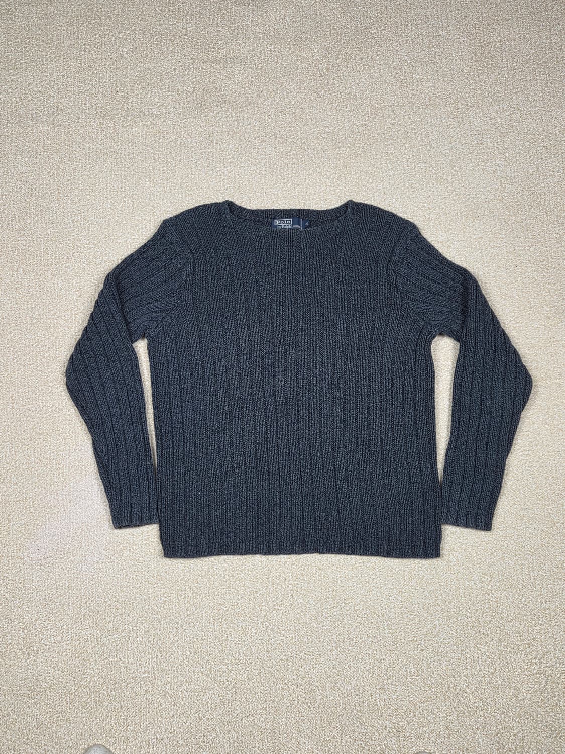 [폴로 랄프로렌] 빈티지 코튼 립 니트 스웨터 | 00259 상품이미지1