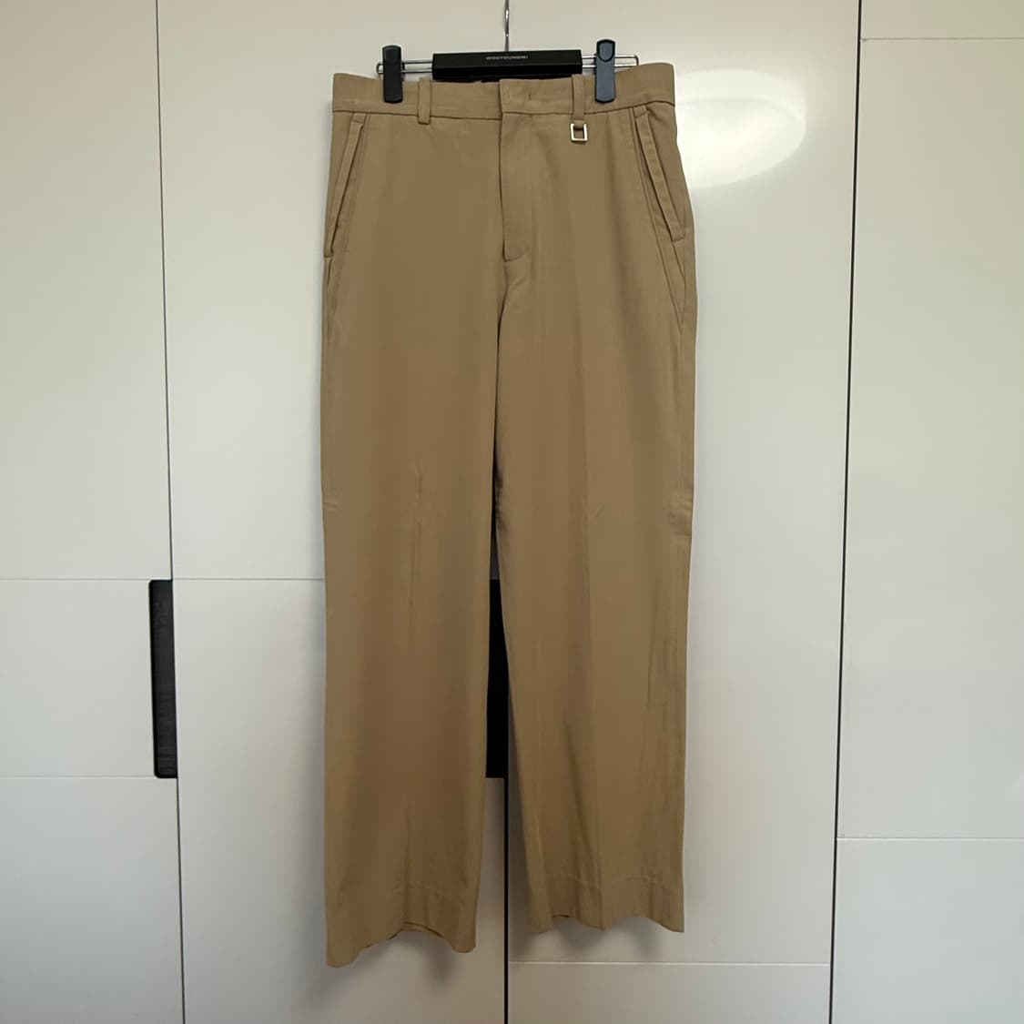 48 우영미 베이지 스트레이트 팬츠 22SS 상품이미지1
