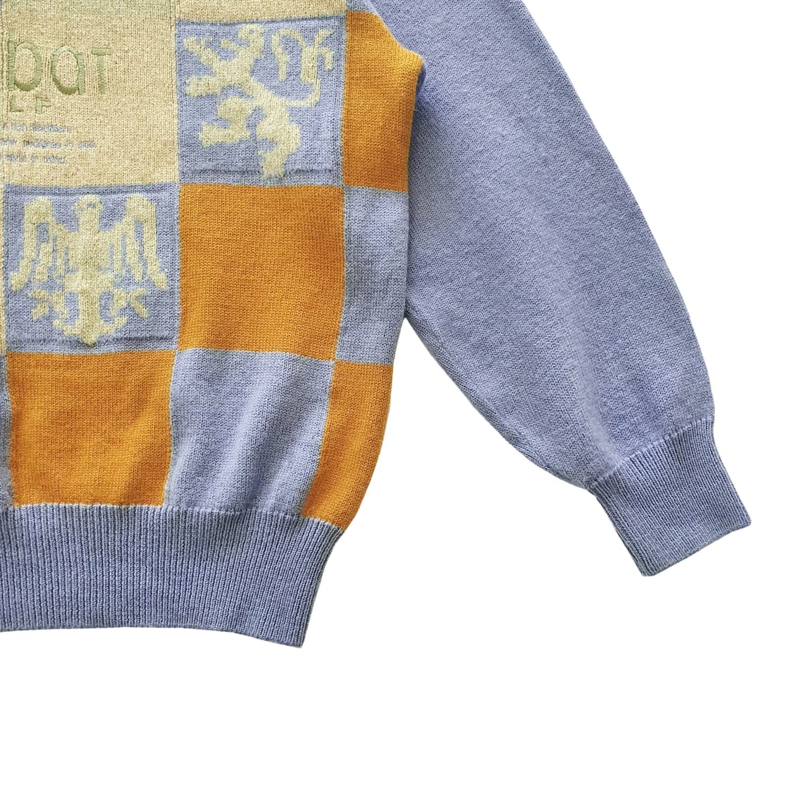 (adabat) 사각 배색 울 니트 스웨터 상품이미지5