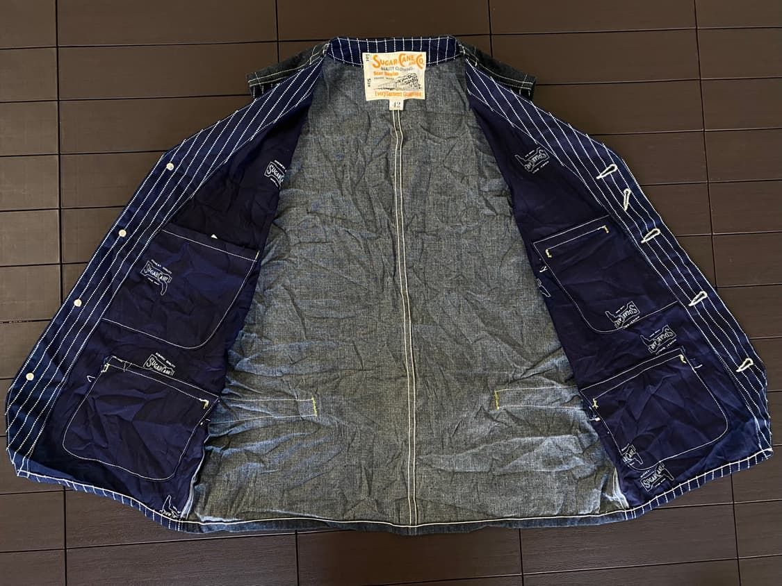 (42) 슈가케인 와바시 9oz 워크 데님 베스트 상품이미지4