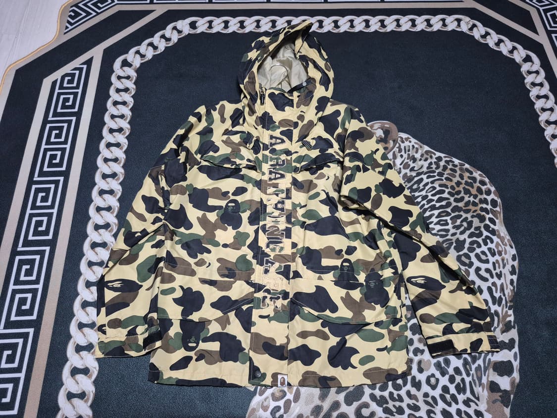 90's 베이프 BAPE OG 황계 카모 스노우 파카 L 정품 상품이미지1