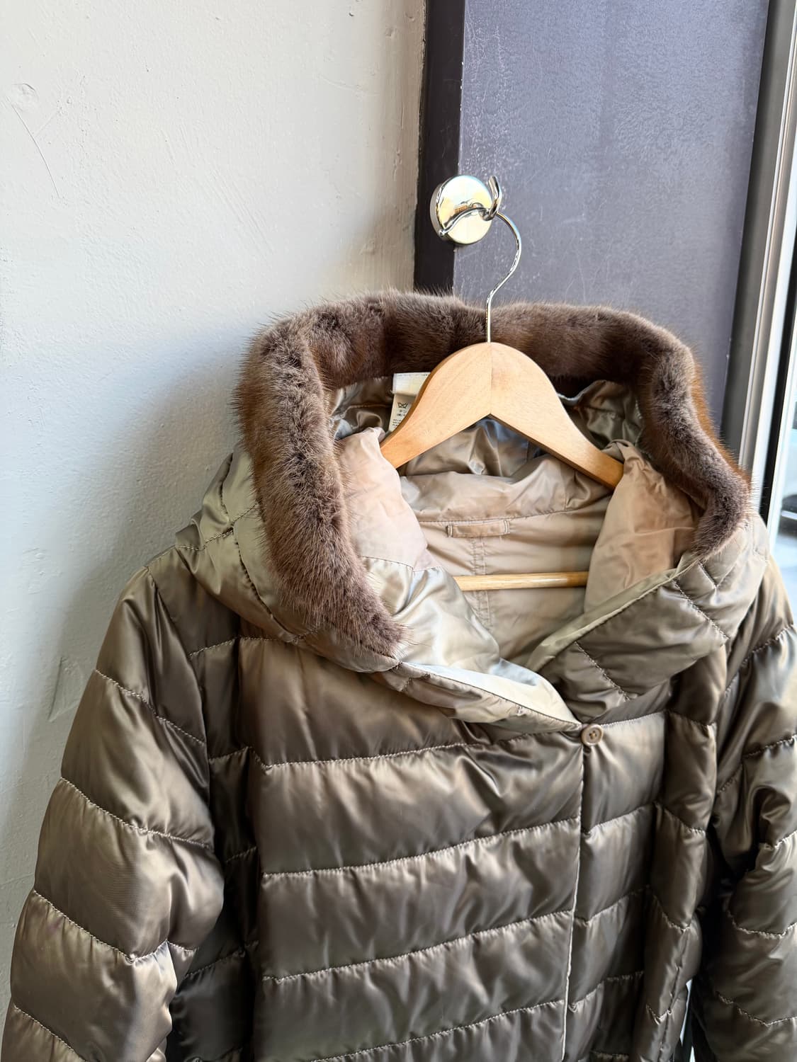 IT44/ 막스마라 리버시블 구스다운 벨티드 패딩 점퍼 상품이미지3