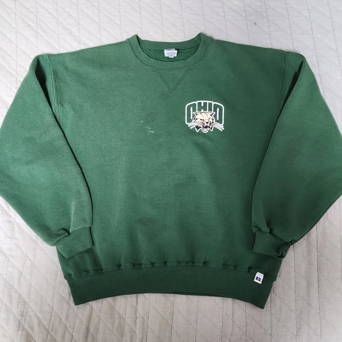 [XL] 90s 빈티지 러셀 애슬레틱 포레스트 그린 맨투맷 스웻 상품이미지1