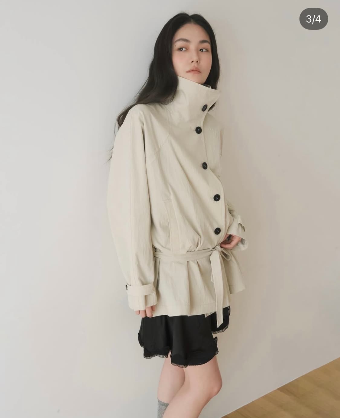이어닝 하프 트렌치 코트 상품이미지3