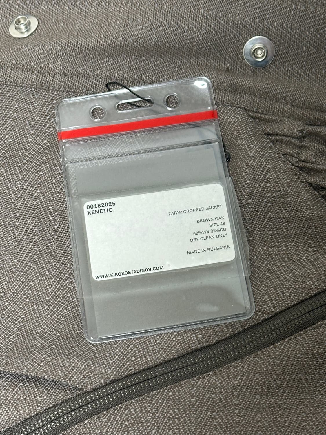 키코코스타디노브 자파 크롭 자켓 브라운 오크 48 상품이미지4