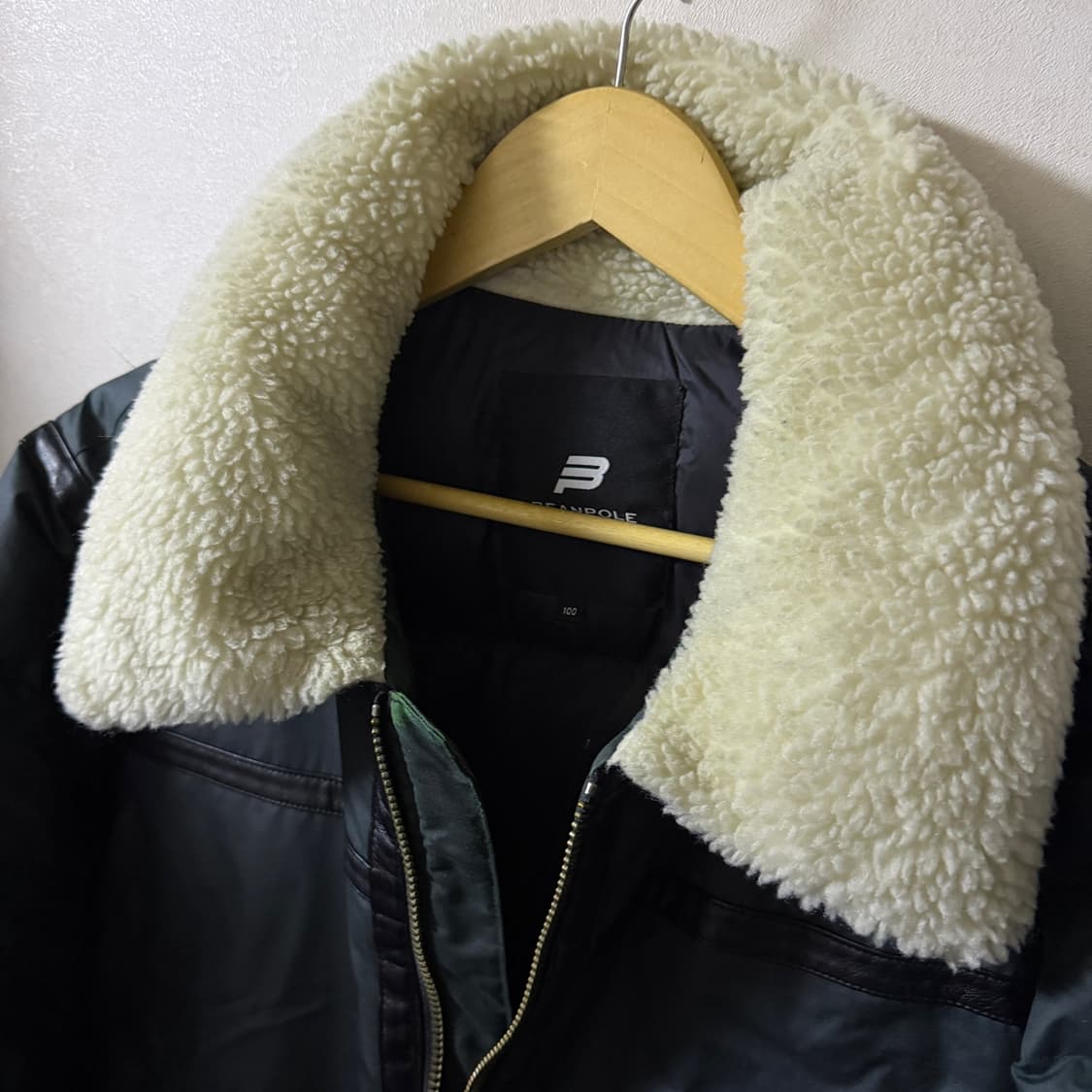 빈폴 거위털 양털 배색 다운점퍼 100 (남성 105정도) 상품이미지2