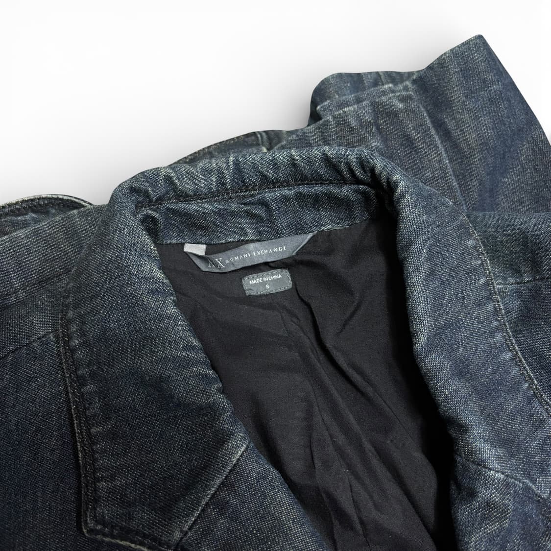 S 아르마니 익스체인지 인디고 데님 블레이저 자켓 상품이미지4
