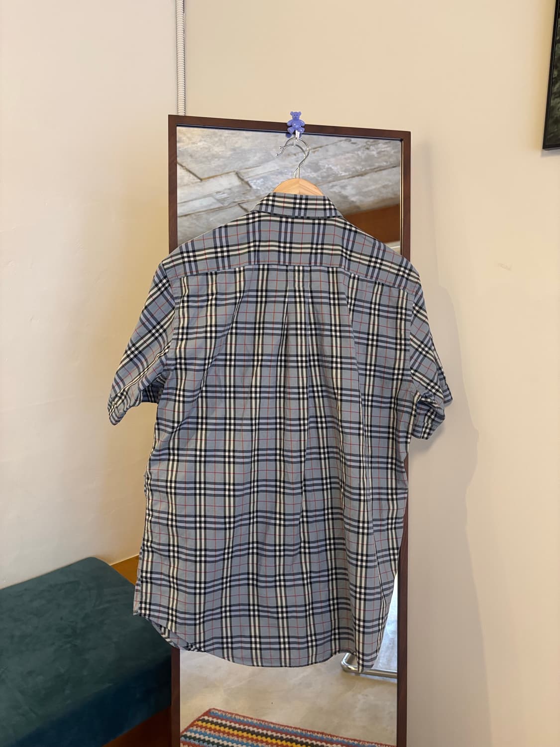 버버리 체크 반팔 셔츠 상품이미지9