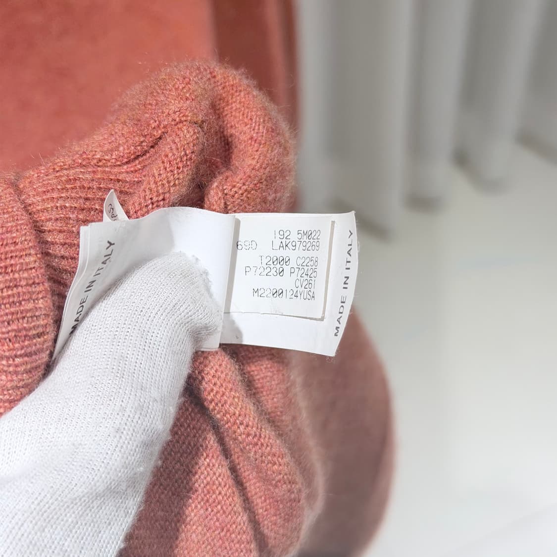 (A+/54) / 브루넬로쿠치넬리 캐시미어 니트 하프 집업 코랄 상품이미지6