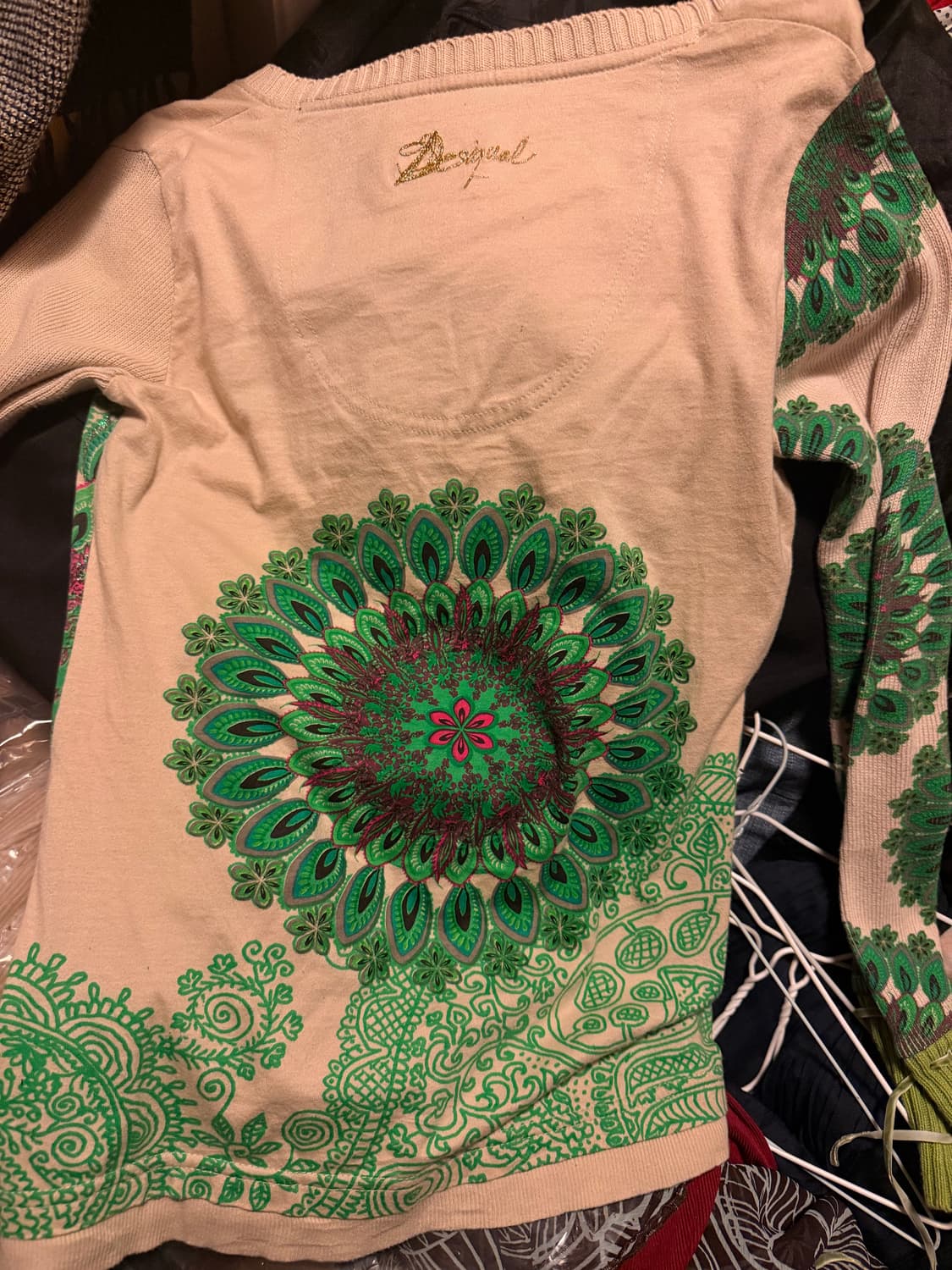 데시구알 리본 스팽글 니트 상품이미지2