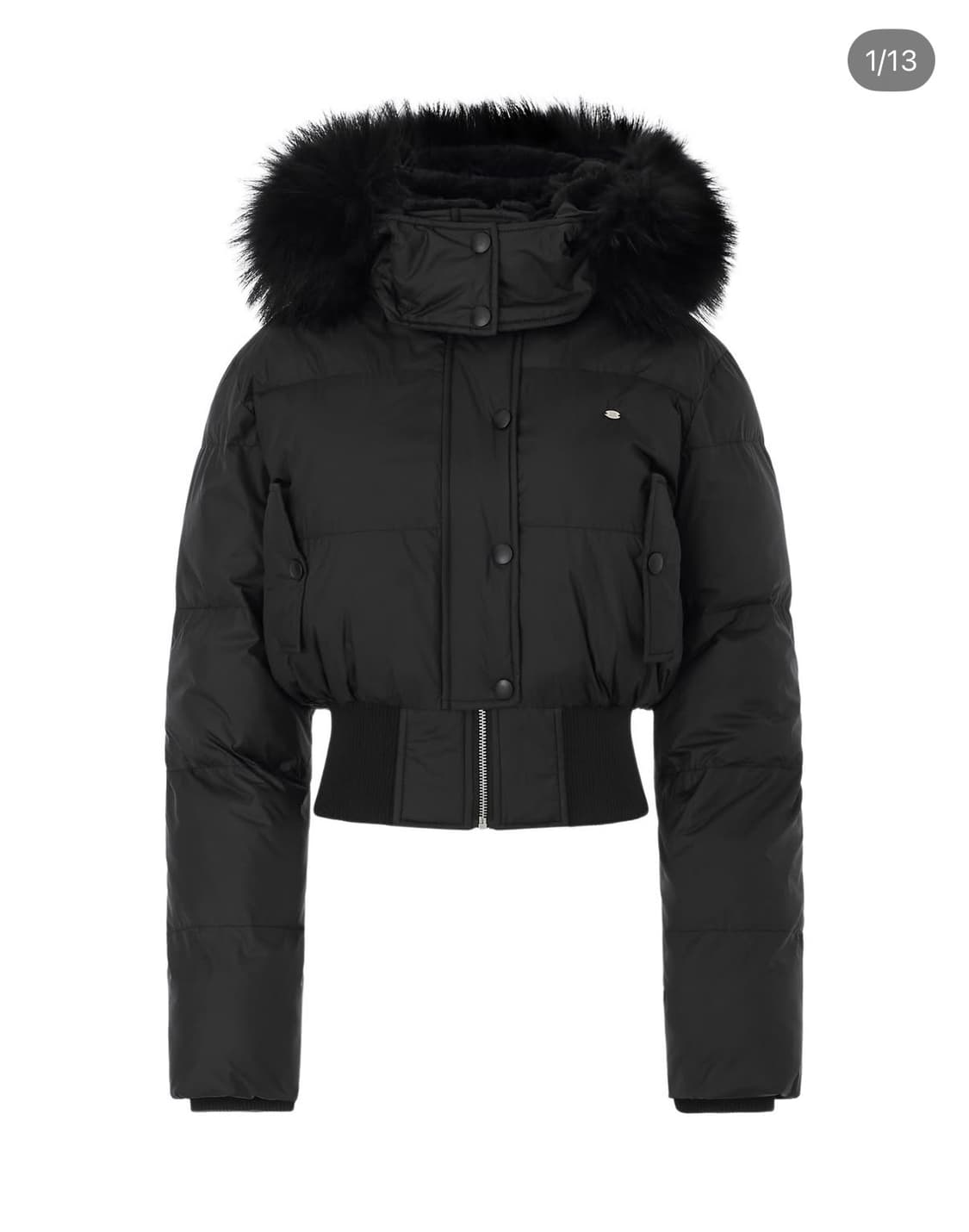 [실사O] 페일제이드 소프트 퍼 후디드 푸퍼 자켓 블랙 상품이미지2