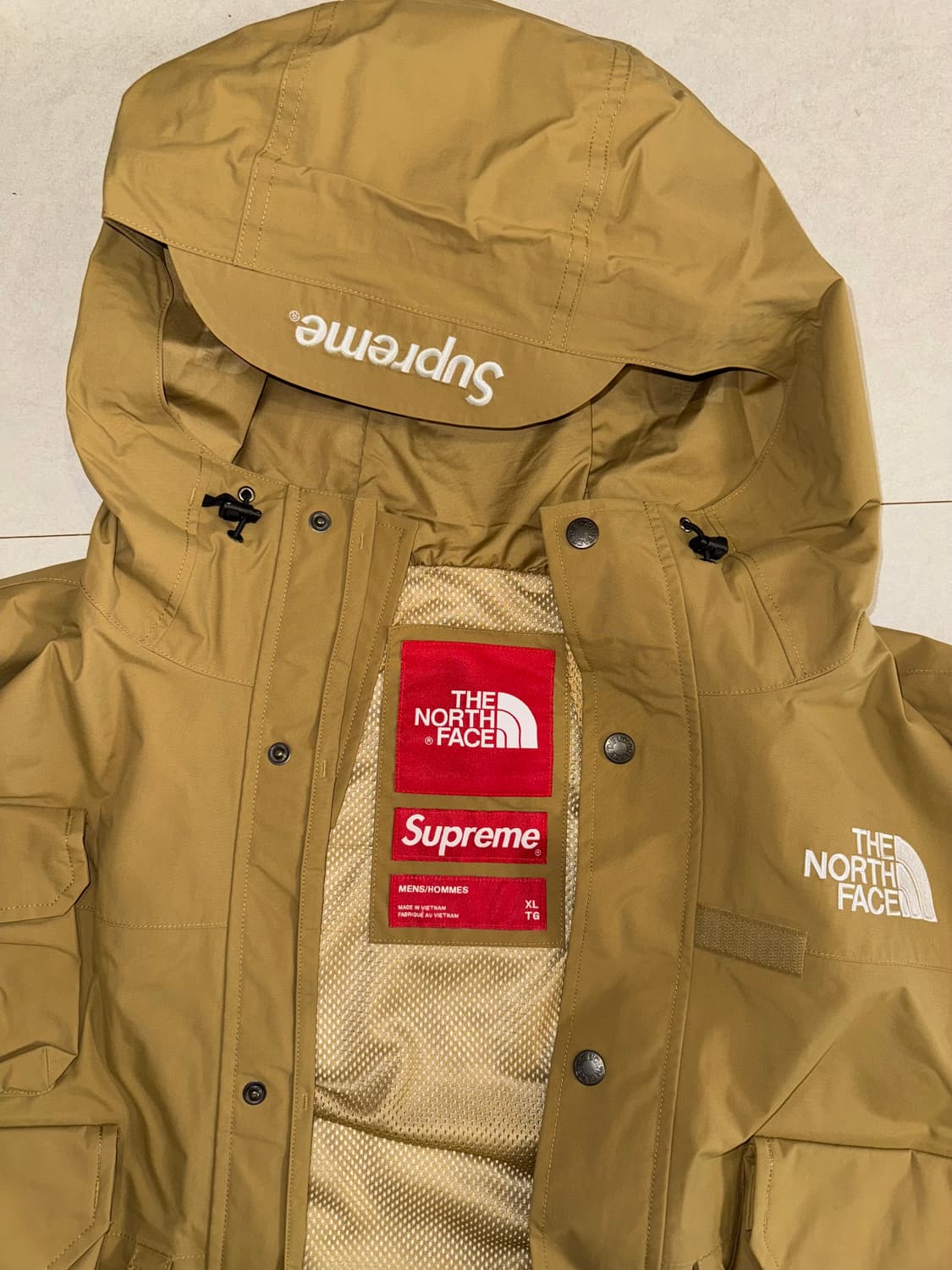 (XL) 노스페이스x슈프림 카고자켓 골드 상품이미지3