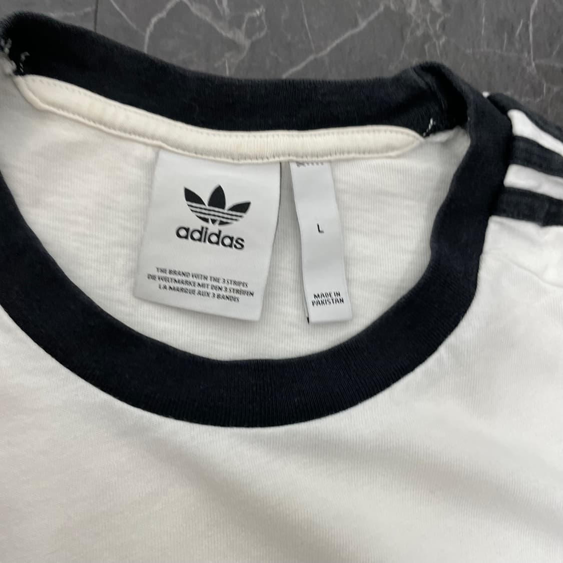 아디다스 삼선 파이어버드 화이트 반팔 티셔츠 상품이미지8