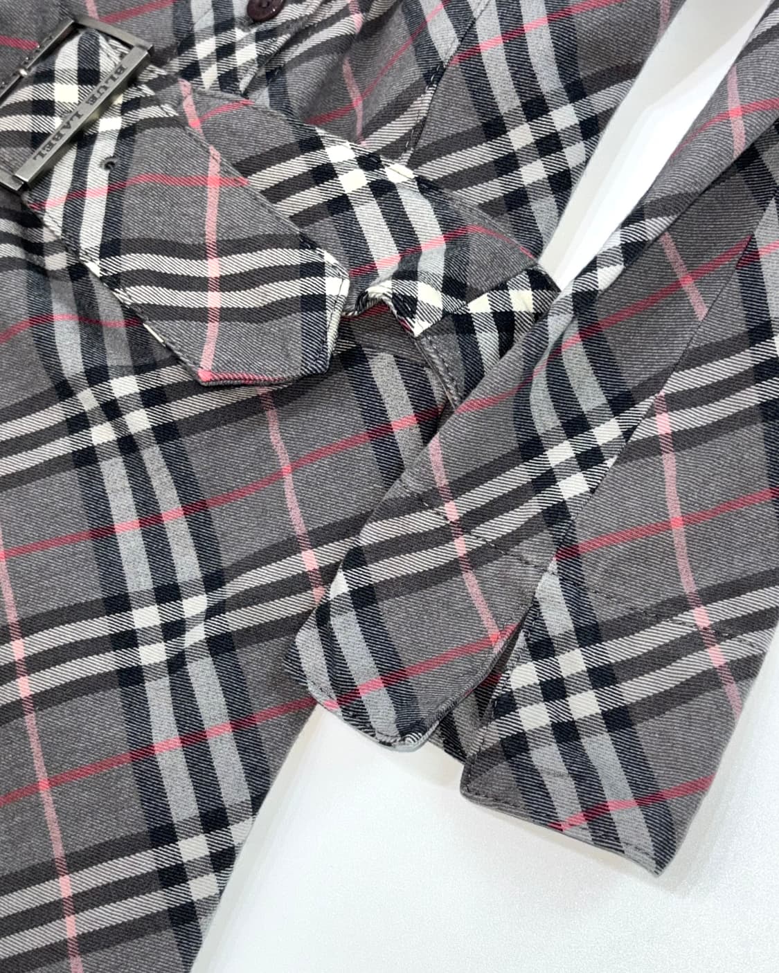 Burberry 버버리 블루라벨 그레이 노바체크 벨티드 셔츠 원피스 상품이미지7