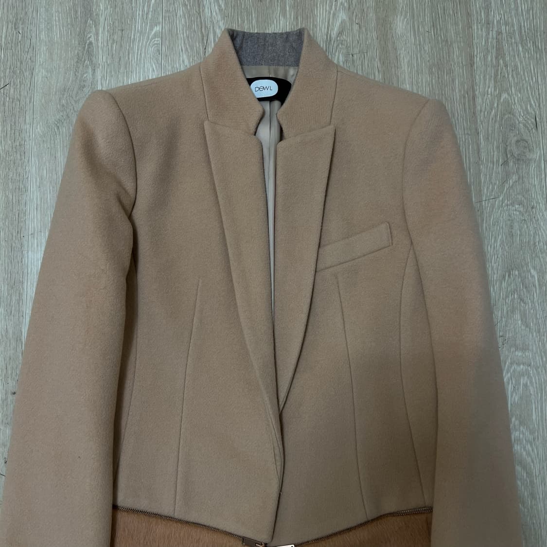 듀엘 여성 모직 알파카 싱글 코트 66  상품이미지2