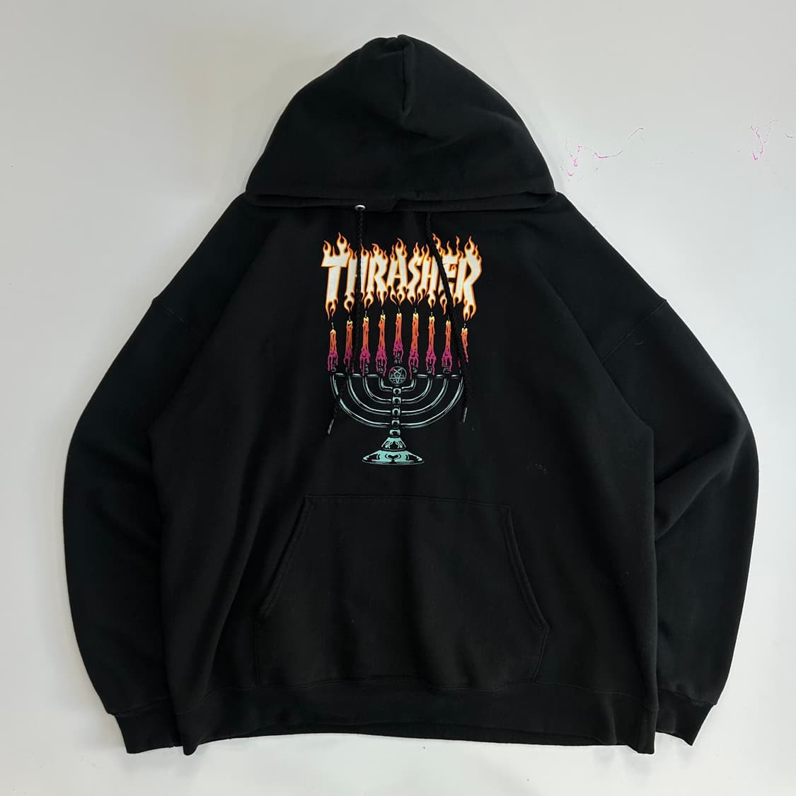 Thrasher 트레져 프린팅 블랙 후드티  상품이미지3