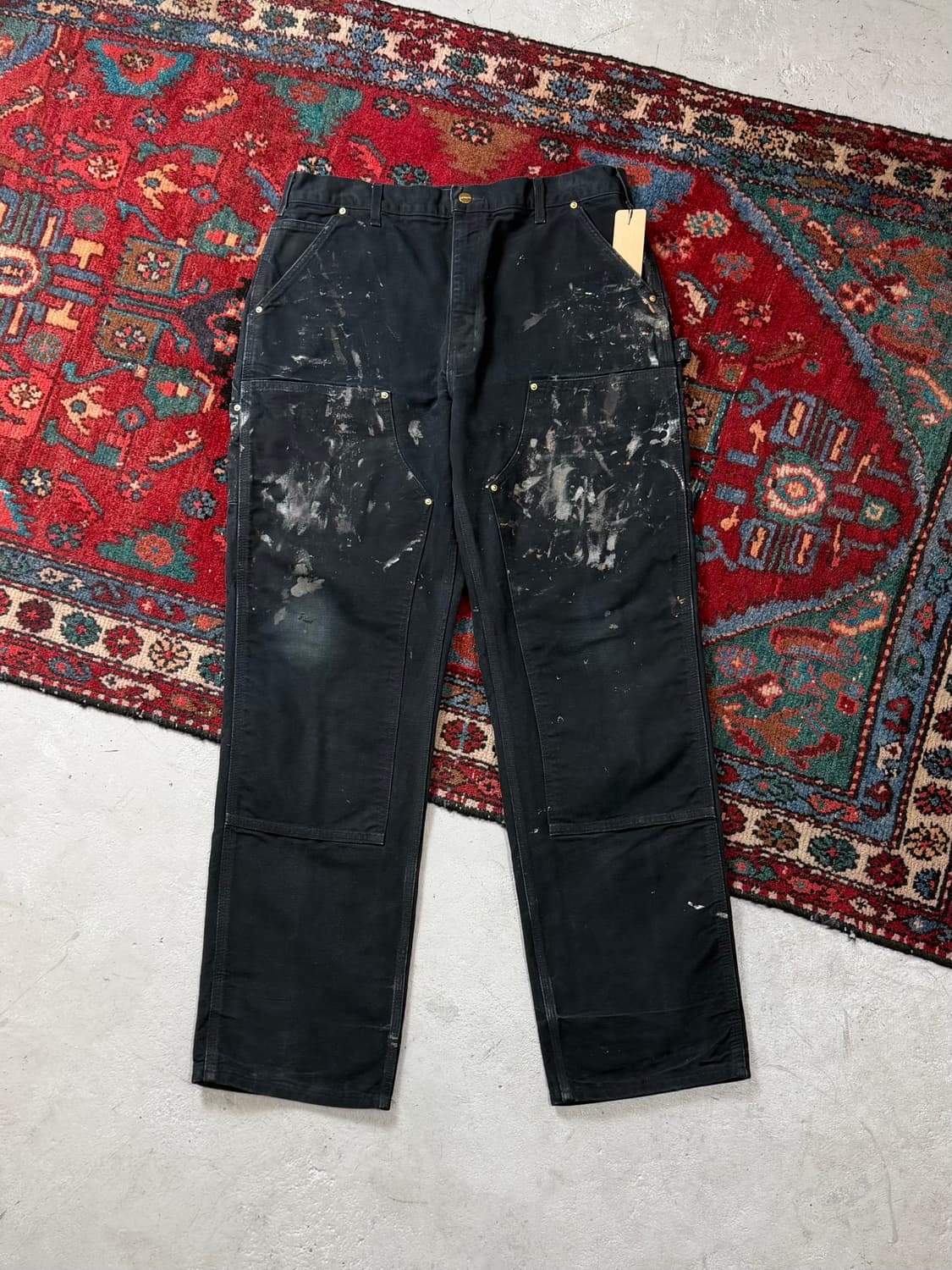 OG USA Made 칼하트 더블니 블랙 칼하트 B01 썩블니 상품이미지1