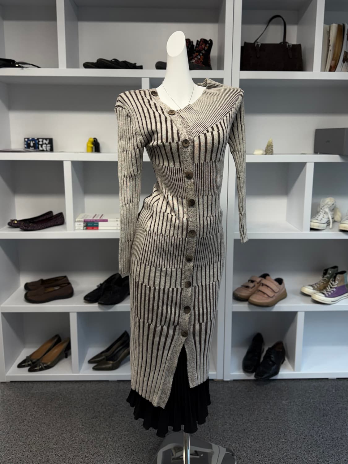 빈티지 비대칭 원피스 상품이미지1