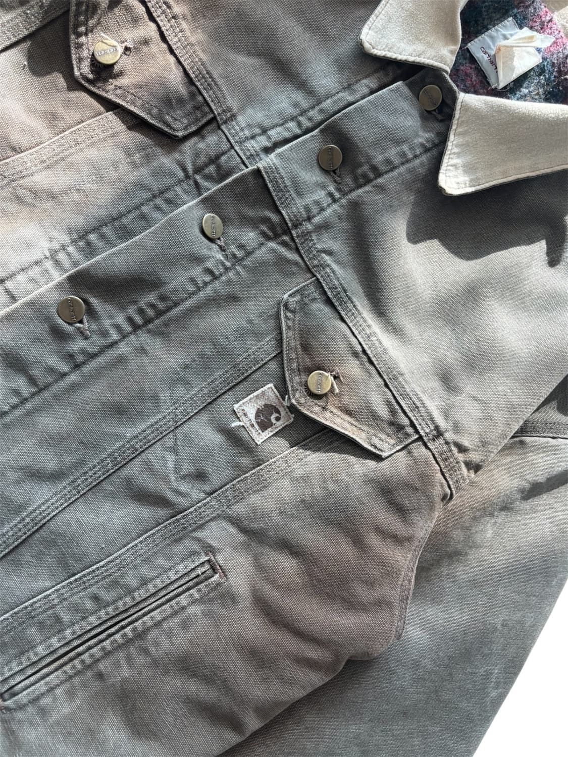 90s Carhartt Trucker Jacket Brown 상품이미지3