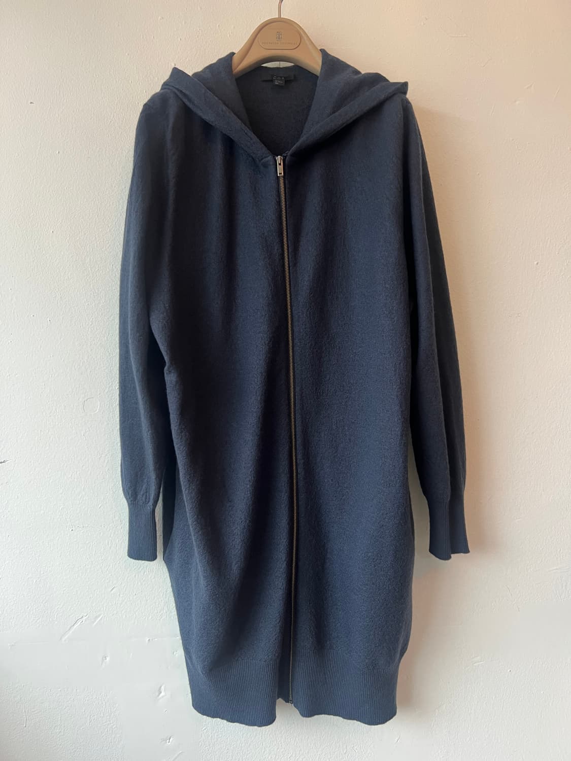 코스 COS 남성 네이비 후드집업점퍼  울가디건 상품이미지2