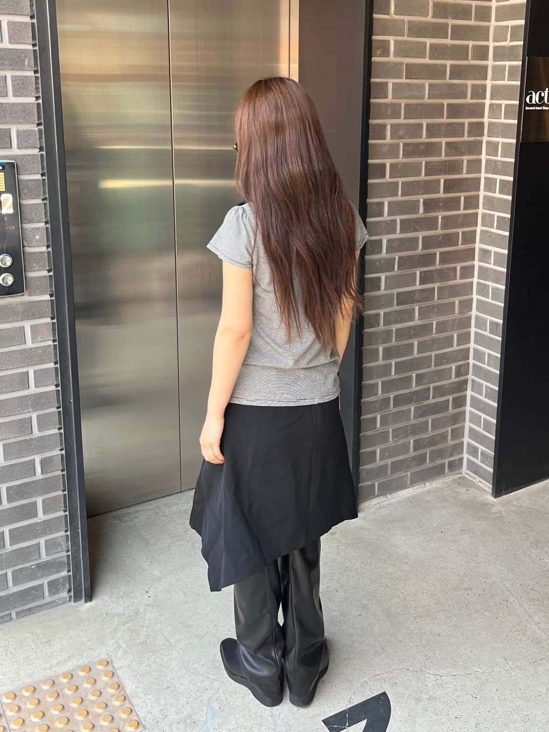 Hushush 넥 리본 티셔츠  상품이미지7