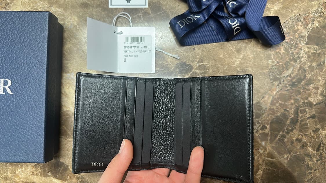 새상품)   디올 오블리크 반지갑 단순개봉 상품이미지2