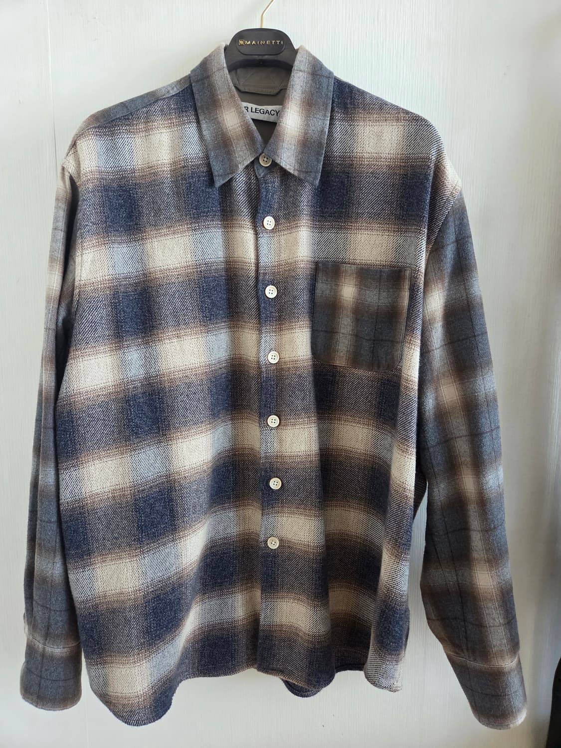 아워레가시 도일 체크 어보브 플란넬 셔츠 48 상품이미지2