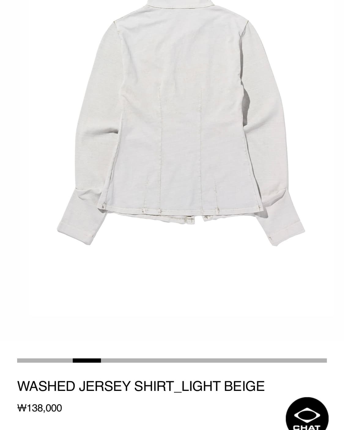 미스치프 WASHED JERSEY SHIRT_LIGHT BEIGE M 상품이미지3