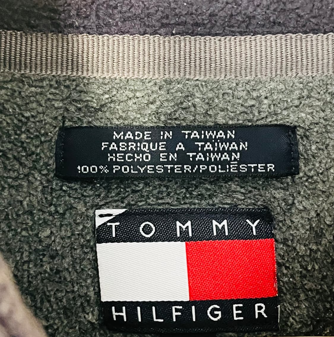 토미 힐피거 플리스 하프집 그레이 (90’s / 대만제) 상품이미지3