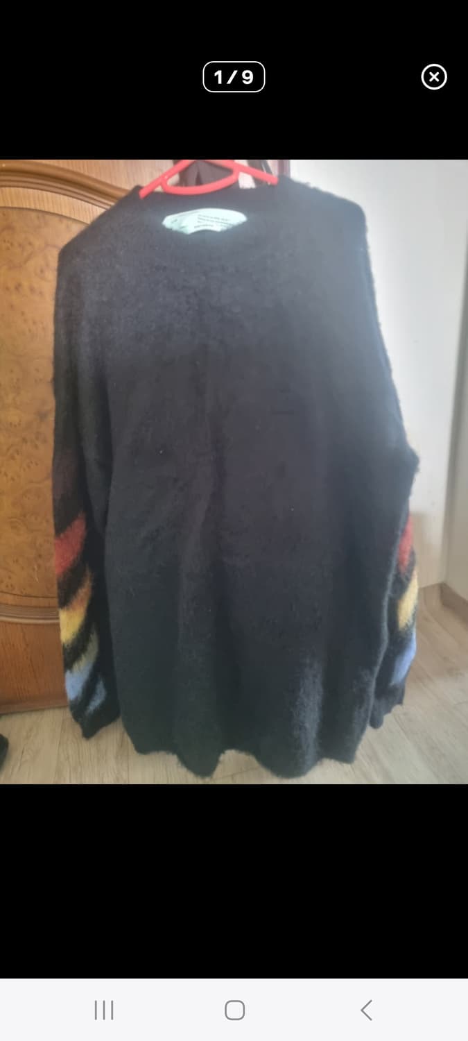 특가) OFF WHITE 모헤어 니트.    L 상품이미지2