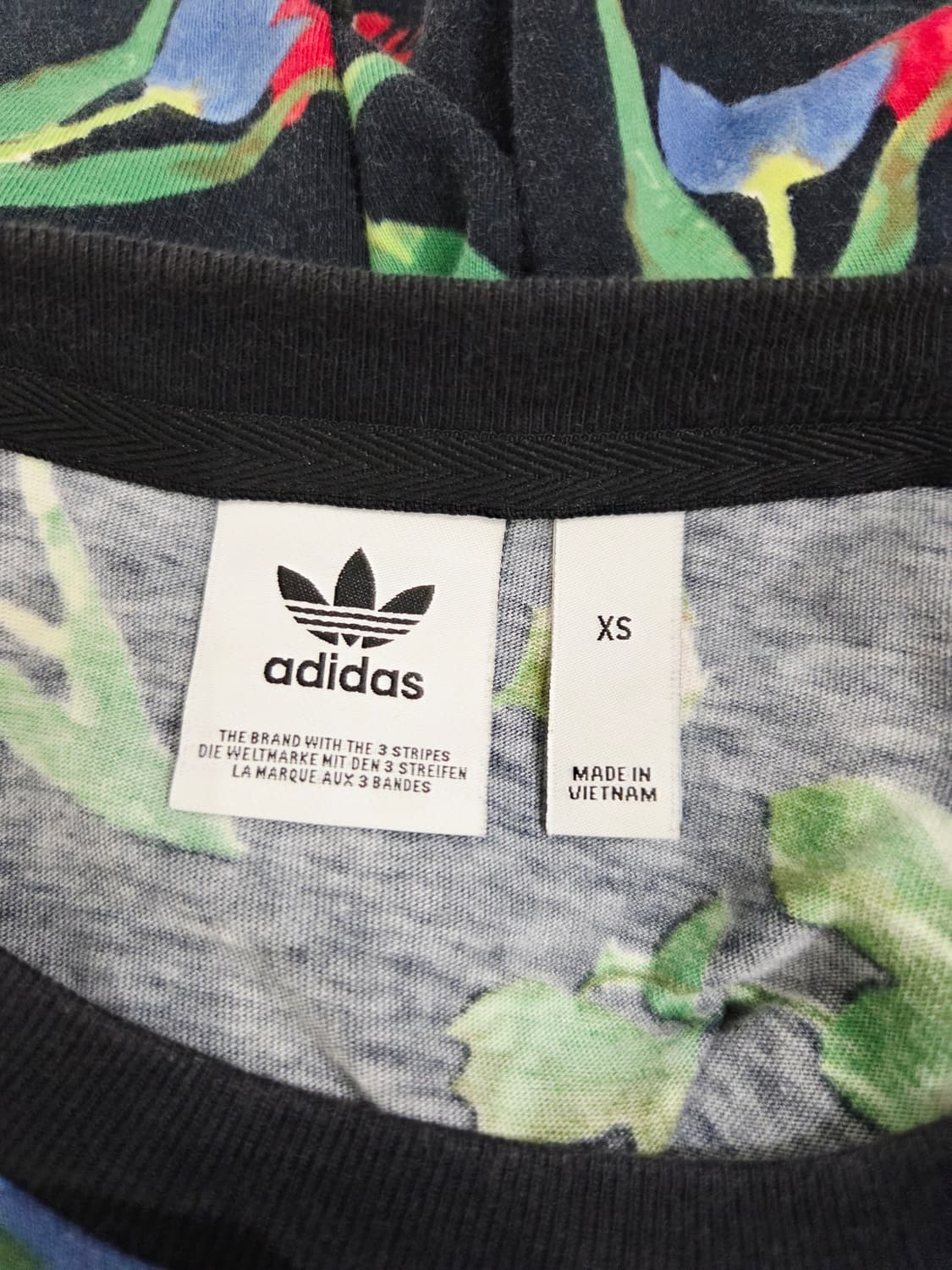 아디다스 오리지널스 플로럴 크롭 티셔츠_XS 상품이미지6