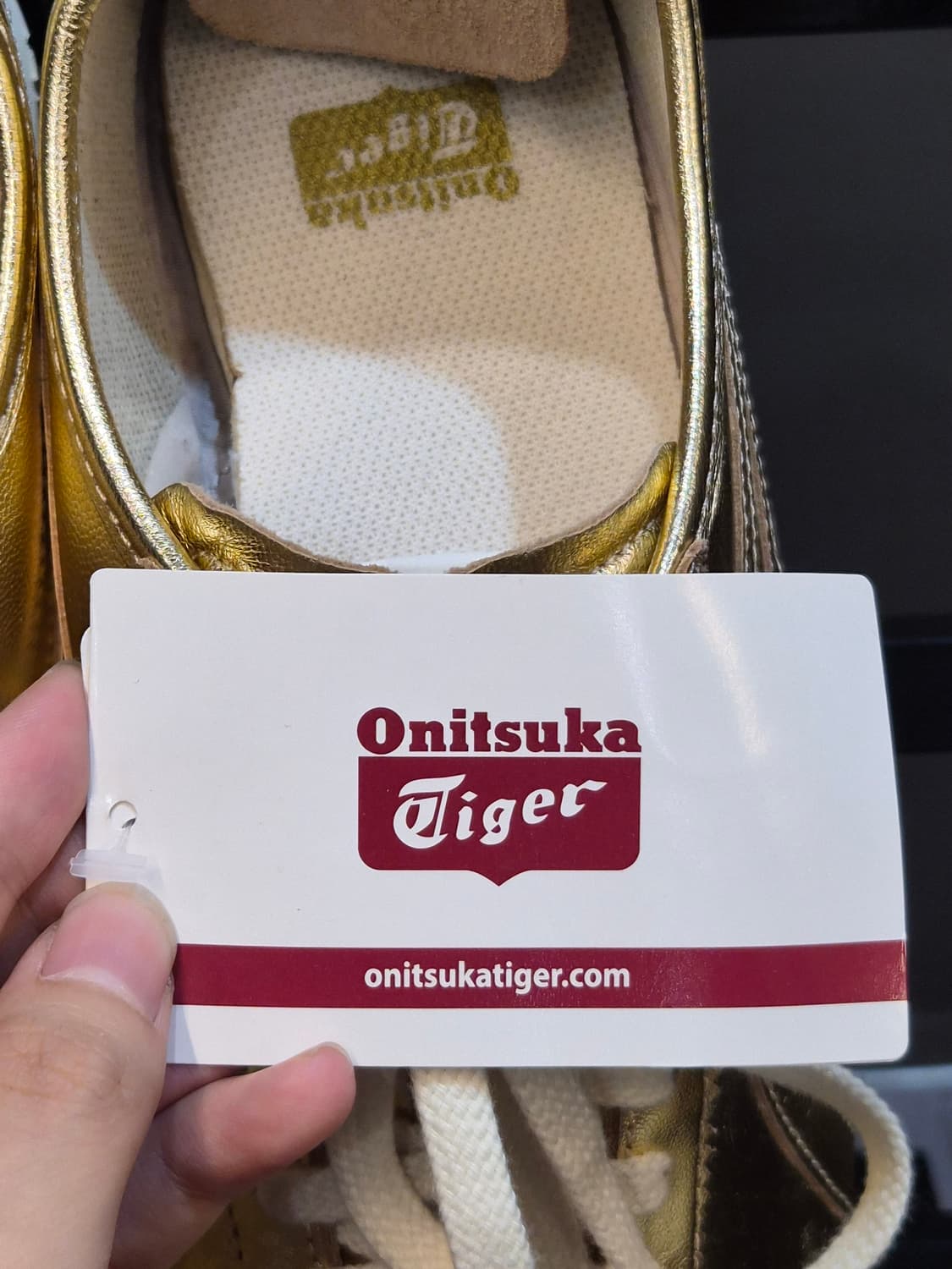 [26.0cm] 오니츠카타이거 멕시코66 골드 메탈릭  스니커즈 9.9 상품이미지3