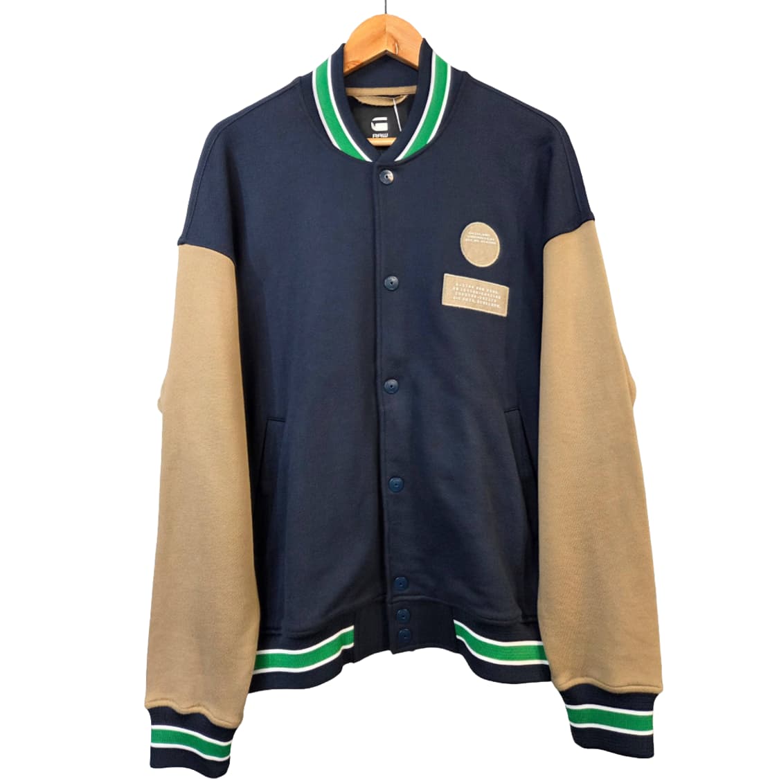 G-Star RAW 네이비 배색 야구 점퍼(M)디피용 상품이미지1