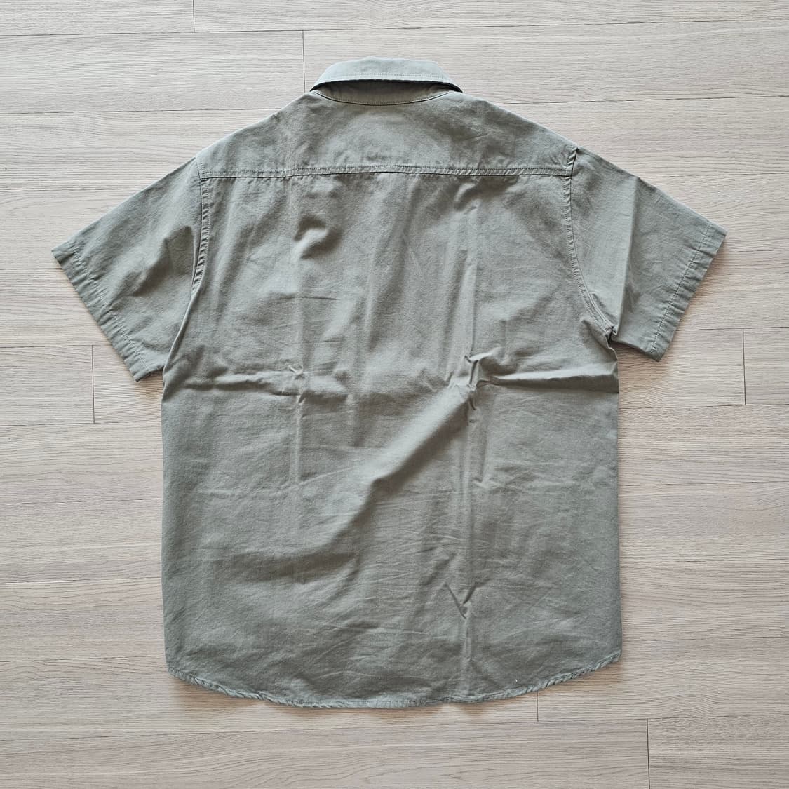 예약 ..M L 95 100 ) 밀리터리 포켓 반팔 워크 아메카지 셔츠 상품이미지2